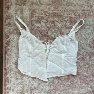 American Eagle Tie Front Tank